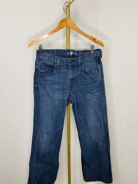 7 For All Mankind Men's 30x29 “A” pkt Relaxed Vintage Blue Jeans